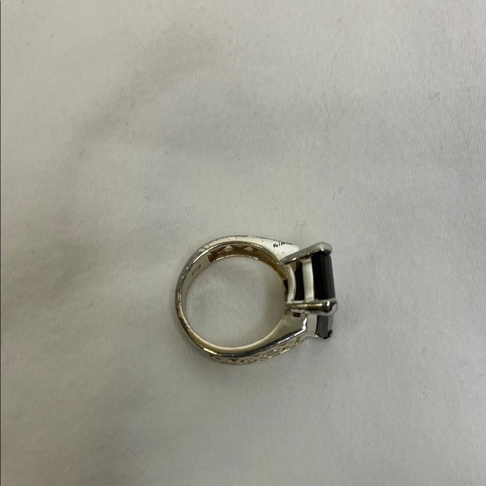 Sterling Silver Brown Topaz Ring Size 7.75